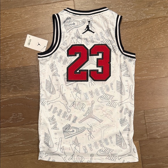Jordan Kids Tank Top - White and Red - Picture 2 of 6
